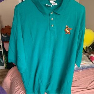 Turquoise Tigger polo shirt. Winnie the Pooh collection.